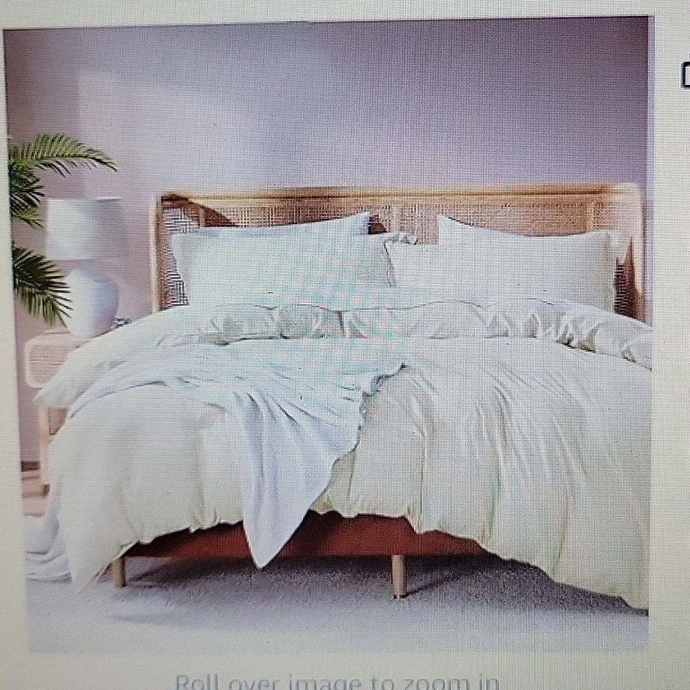 Nestl King off white duvet cover set double brushed 3pc 2 shams 104